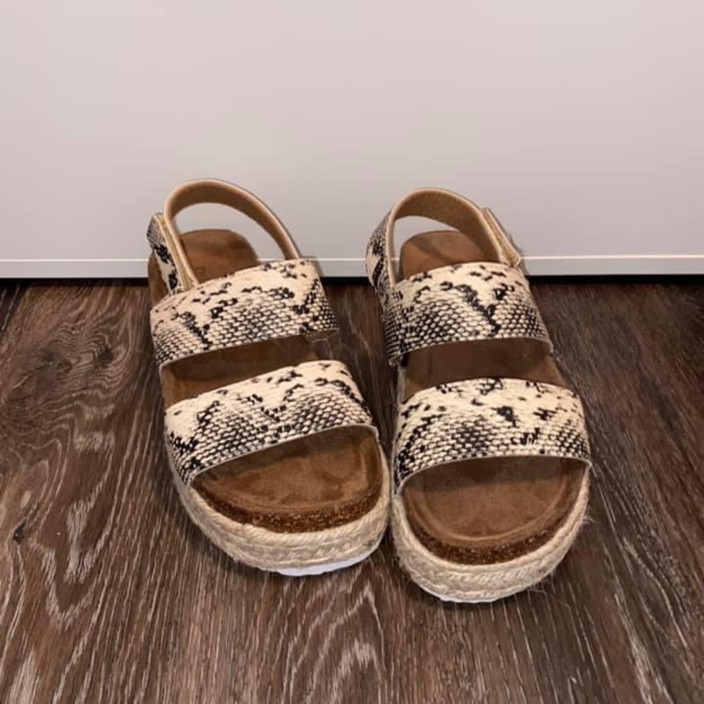very cute snake skin espadrilles